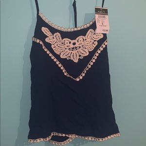 Tank top with lace